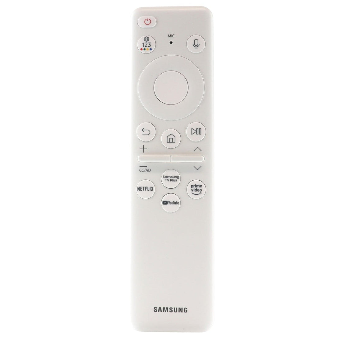 Samsung BN59 - 01494A / TM2361E Eco Smart TV Remote Control - White - Solar Cell - RF and IR - The Frame - 2023